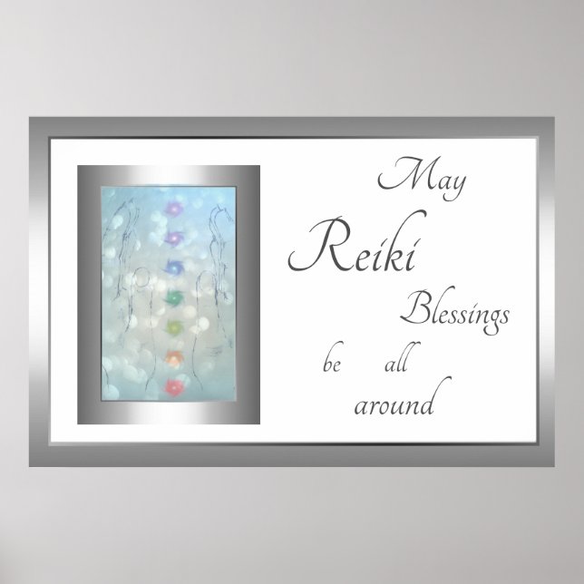 Poster Reiki Blessings design (Frente)