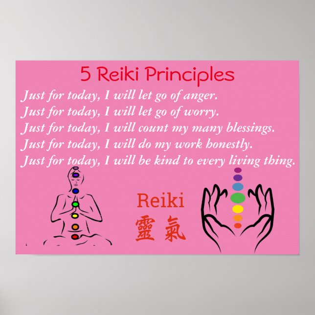 Poster Reiki/Chakra (Frente)