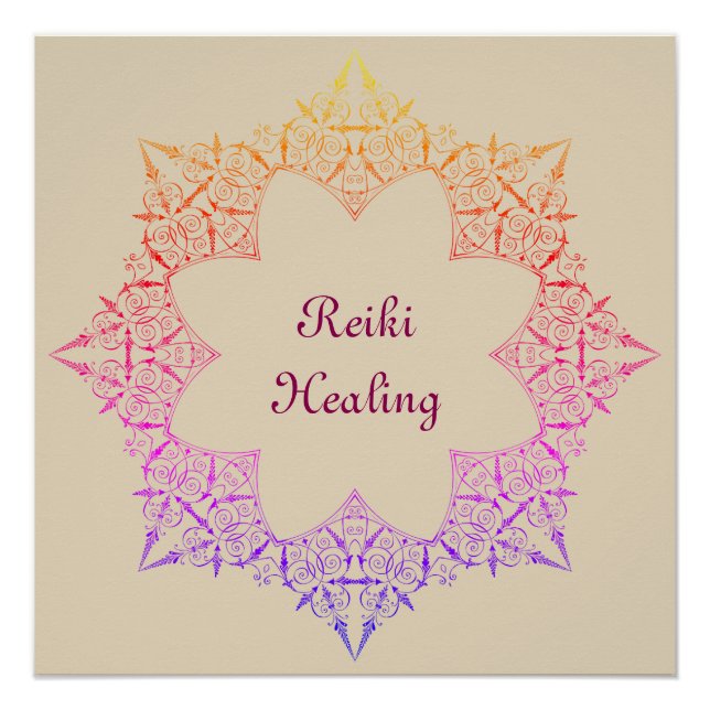 Pôster Reiki Healing (Frente)