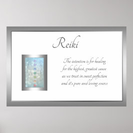 Poster Reiki Poem Art design