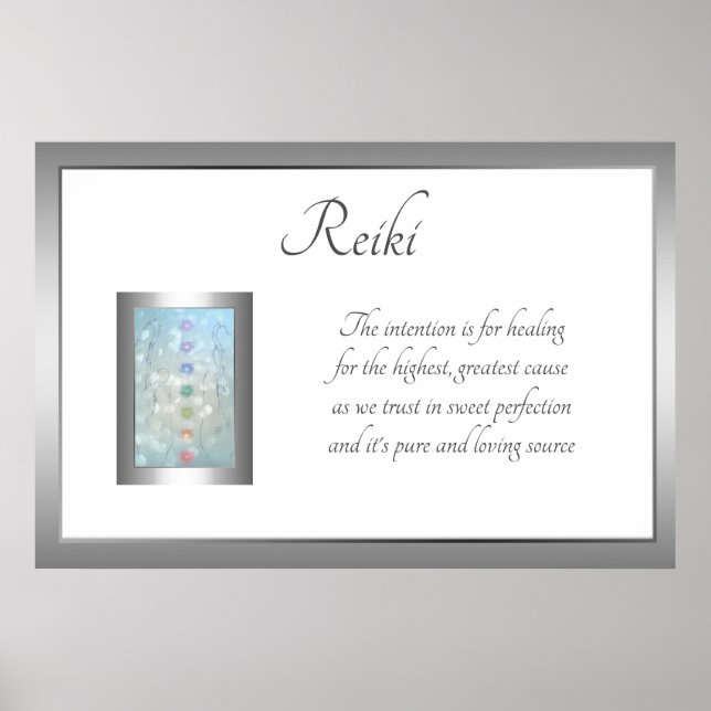 Poster Reiki Poem Art design (Frente)