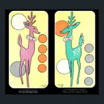 Poster Reinador de Natal Moderno do século médio<br><div class="desc">Reena de Natal Moderna do médio do século Abstrato do século 2018 Descubra mais sobre o Pop Artista Jamie Roxx e suas Pinturas do Pop Original em seu website: www.JamieRoxx.us</div>