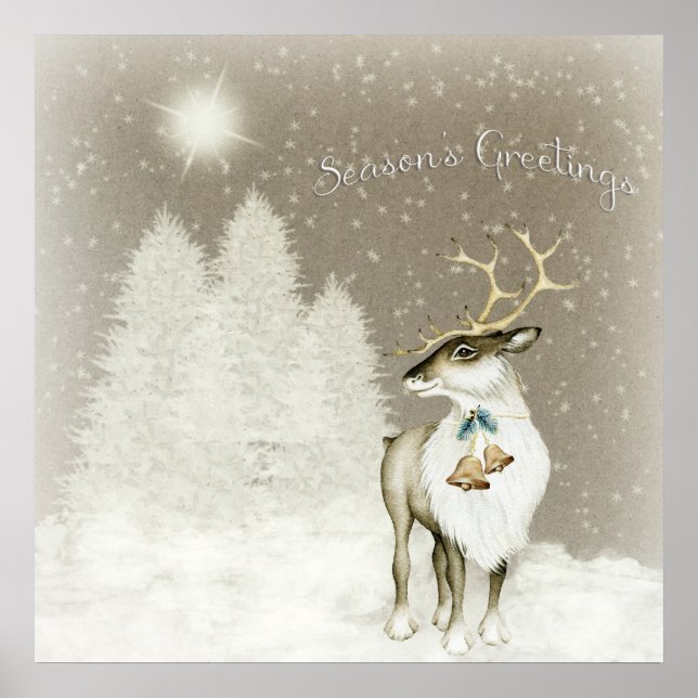 Pôster Reinador Russo Adorável no inverno (Frente)