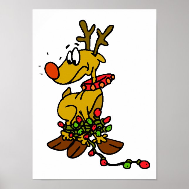 Poster Reindeer c/ Luzes (Frente)