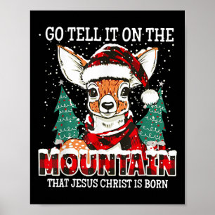 Poster Reindeer Vai Dizer Na Montanha Que Jesus Chr