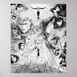 Poster Reiner Braun Armordeu Titan Shingeki no Kyojin