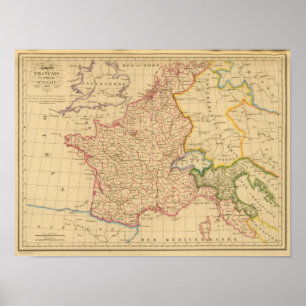 Pôster Reino do império de France e de Italia, 1812