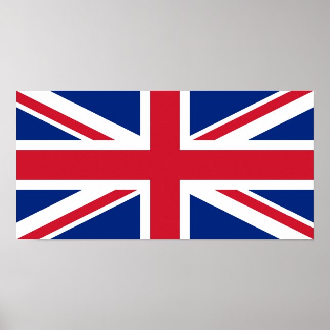Pôster Reino Unido Union Jack (Frente)
