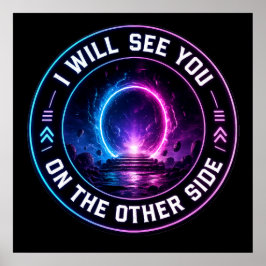 Poster Reinos e Portais de Neon