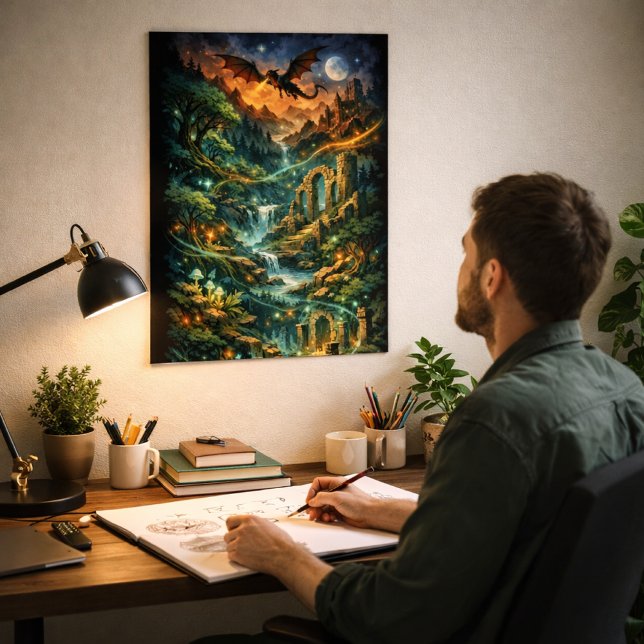 Poster Reinos Mitológicos Lendas Fragmentadas (Criador carregado)