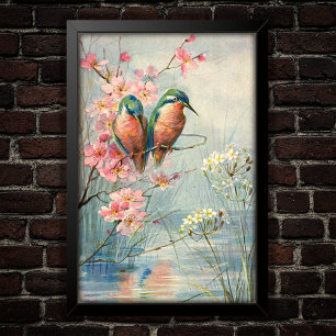 Poster Reis e Blossoms Vintage 1907