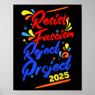Poster Rejeição ao fascismo 2025