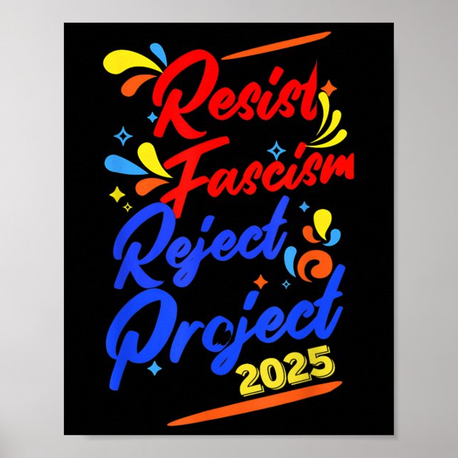 Poster Rejeição ao fascismo 2025 (Frente)