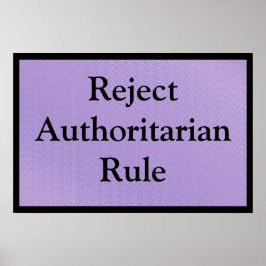 Poster Rejeitar o Governo Autoritário