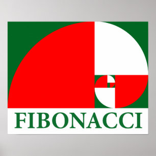 Poster Relação ouro, Espiral Fibonacci