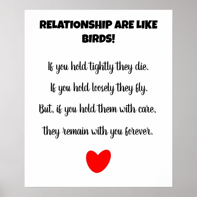 Poster Relações beijam amor (Frente)