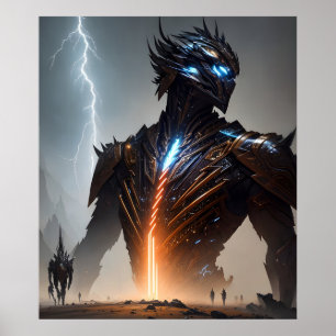 Poster Relâmpago Cyborg Warrior