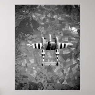 Poster Relâmpago de Lockheed P-38