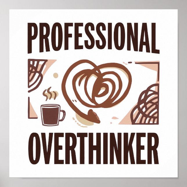 Poster Relatable Anxiety and Chaos Humor (Frente)