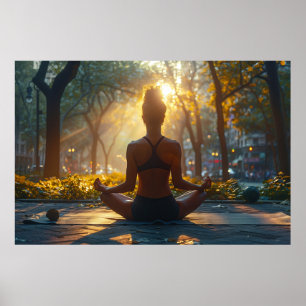 Poster Relaxamento com ioga