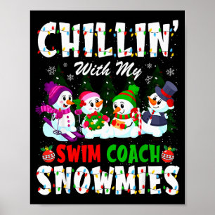 Poster Relaxando Com Meu Treinador de Natação Snowmies Na