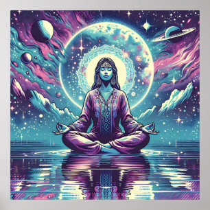 Poster Relaxando o Espaço de Meditação e Reflexão