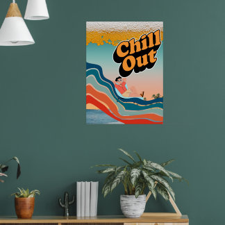 Poster Relaxar - Papel de Parede