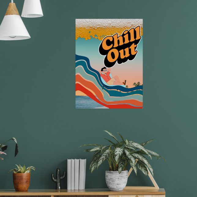 Poster Relaxar - Papel de Parede (Sala de Estar 1)