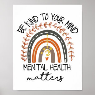 Poster Relaxe A Sua Mente Problemas De Saúde Mental Autis