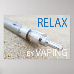 Poster Relaxe ao vaporizar