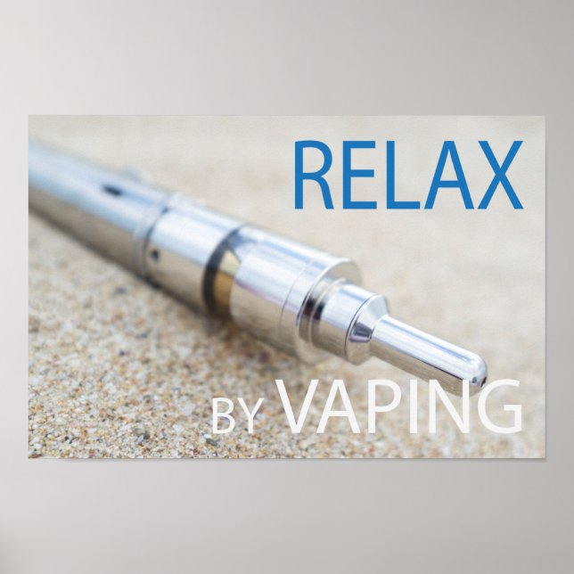 Poster Relaxe ao vaporizar (Frente)