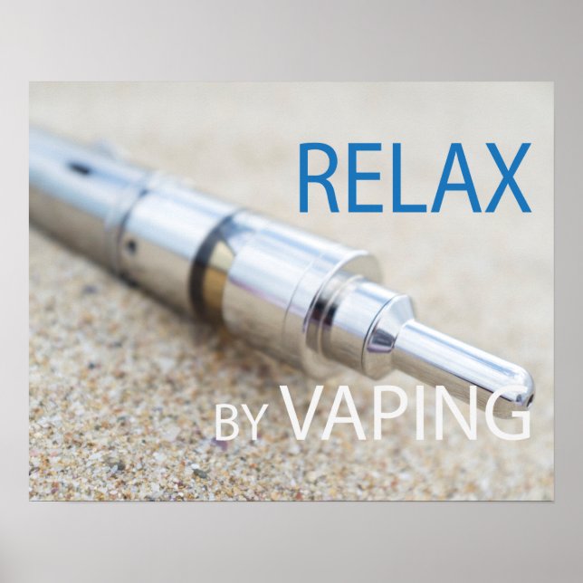 Poster Relaxe ao vaporizar (Frente)