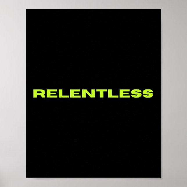 Poster Relentless  (Frente)