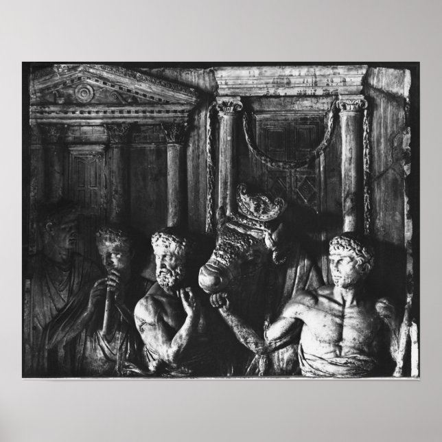 Poster Relief depicting preparations for a sacrifice (Frente)