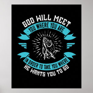Poster Religião - Deus É Mais Glorificado Em Nós