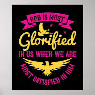 Poster Religião - Deus É Mais Glorificado Em Nós