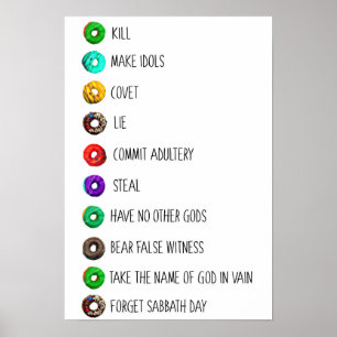 Poster religião engraçada do humor da mensagem da lista