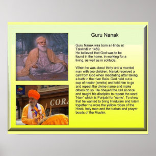 Pôster Religião, Guru Nanak