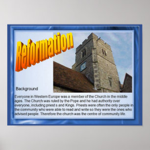Poster Religião, História, Reforma, Antecedentes