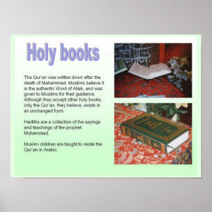 Poster Religião, Islã, Livros Sagrados