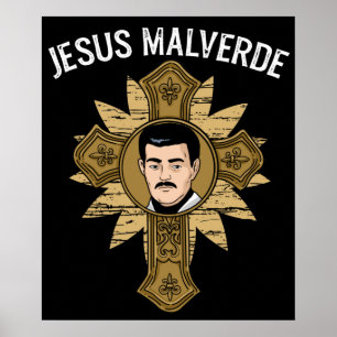 Poster Religião Jesus Malverde México Presente Jesus Ma