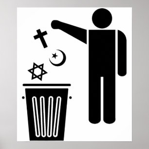 Poster Religião Wastebin