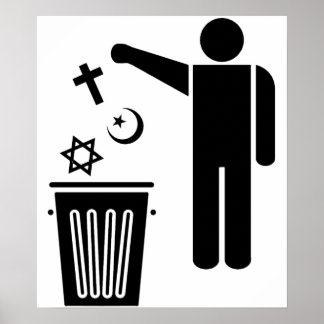 Poster Religião Wastebin