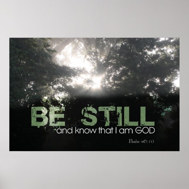 Poster Religioso ao brilho da luz do sol (Frente)