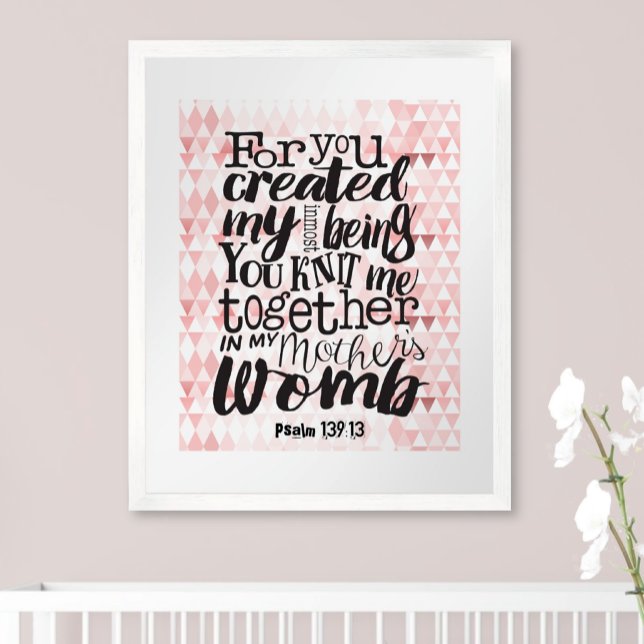 Poster Religioso Para Você Criou Me Knit Junto (Criador carregado)