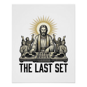 Pôster Religioso Vintage DJ O Último Conjunto de Camisa D