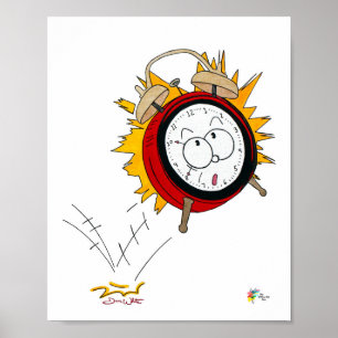 Poster Relógio Alarmista Arte 1040 Contador