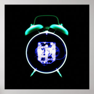 Pôster Relógio antigo de alarme de visão de raios X - Ori