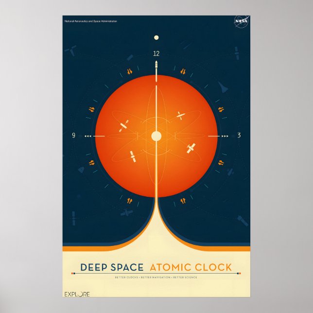 Poster Relógio Atômico do Espaço Profundo - Viagem ao Est (Frente)