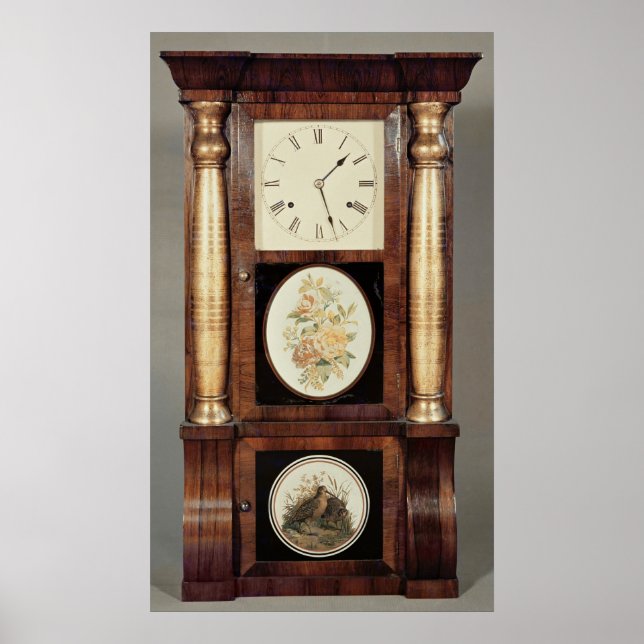 Pôster Relógio com coluna, c.1855 (Frente)